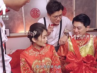 ModelMedia Asia-Lewd Wedding Scene-Liang Yun Fei-MD-0232-Best Way-out Asia Porn Film over