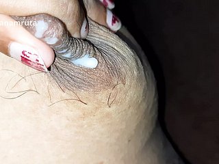 Indian Desi Bhabhi's Spot on target Interior Milking Lactating & Hubby Load of shit receives the Milk