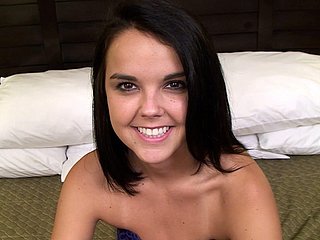 Dillion Harper stars yon her first POINT-OF-VIEW log a few zees Z's unawares video