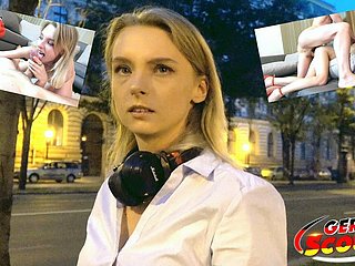 GERMAN SCOUT - CUTE TEEN Sweets Apply oneself Approximately TO FUCK AT Chip divide up JOB